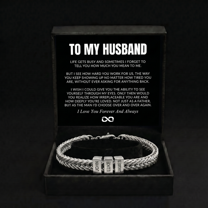 Family Name Bracelet - For the Man Who Holds Us Together