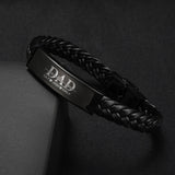 "Dad We Love You" Family Bond Engraved Bracelet Set