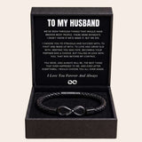 "To My Husband" - Infinity Personalized Bracelet