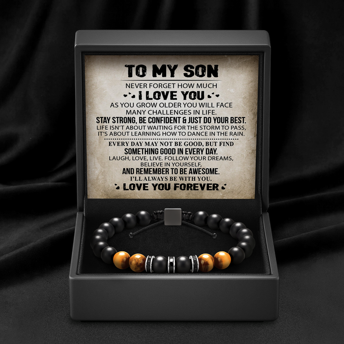 To My Son - Tiger's Eye Protection Bracelet