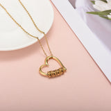 Heart of Our Family – Personalized Necklace with Luxury LED Box