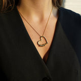 Heart of Our Family – Personalized Necklace with A Dozen Roses Box