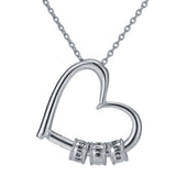 Heart of Our Family – Personalized Necklace with A Dozen Roses Box